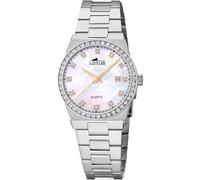Lotus Damen Uhr Analog aus Edelstahl 316L Silber - Quarzwerk - Mineralglas hochresistent - 10 ATM wasserdicht - Kalender 18885/B - Freedom Collection