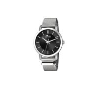 Lotus Watches Damenuhr 18737/4 - Edelstahl 316L, Quarz, Mineralglas, 5 ATM - Schwarz/Silber