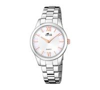 Lotus Damen Uhr Analog Edelstahl 316L Silber - Quarzwerk - Mineralglas hochresistent - 5 ATM wasserdicht 18889/1 - Trendy