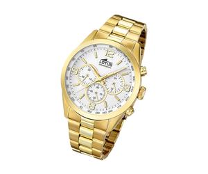 Lotus Edelstahl Herren Uhr L18153/1 Armbanduhr gold Sport Minimalist UL18153/1