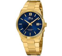 Lotus Herren Analog Uhr Edelstahl 316L Gold - Quarz - Kalender - Mineralglas - 10 ATM Wasserdicht 18837/2 Freedom