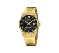 Lotus Herren Analog Uhr Edelstahl 316L Gold - Quarz - Kalender - Mineralglas - 10 ATM Wasserdicht 18837/3 Freedom