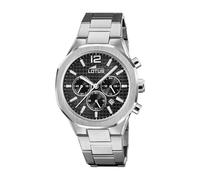 Lotus Herren Analog Uhr Edelstahl 316L Silber - Quarz - Chronograph - Kalender - Mineralglas - 5 ATM Wasserdicht 18847/3 Freedom