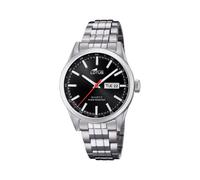 Lotus Herren Analog Uhr Edelstahl 316L Silber - Quarz - Kalender - Mineralglas - 10 ATM Wasserdicht Klassische Uhr 18670/4