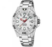 Lotus Herren Analog Uhr Edelstahl 316L Silber - Quarz - Kalender - Saphirglas - 20 ATM Wasserdicht 18929/A Diver