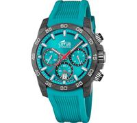 Lotus Herren Analog Uhr Kautschuk Blau - Quarz - Chronograph - Kalender - Mineralglas - 10 ATM Wasserdicht - 18974/4 Chrono