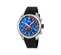 LOTUS Herrenuhr 18948/3 Outlet Edelstahlgehäuse 316l Silber, blau