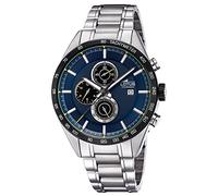 Lotus Herren-Armbanduhr Chronograph Khrono Sport mit Edelstahl-Armband silber Quarz-Uhr UL18369/2