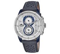 Lotus Herren-Armbanduhr Chronograph Khrono Sport mit Leder-Armband blau Quarz-Uhr UL18367/1