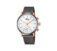 Lotus Herren Hybrid Smartwatch Connected Edelstahl 316L Grau - Analoge Uhr - 10 ATM Wasserdicht 18805/1 - Musiksteuerung, Schrittzähler, Anrufbenachrichtigungen
