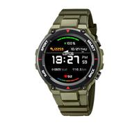 Lotus Herren Smartwatch - Intelligente Uhr Grüner Militär-Kautschuk - Wasserdicht IP65 50024/3 - GPS, Musiksteuerung, Schritt- und Kalorienzähler, Multisport, Herzfrequenz und Blutdruck