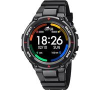 Lotus Herren Smartwatch Uhr Schwarz, Silikon Armband, Durchmesser: 50.8 mm, Wasserdichtigkeit: IP68, 50024/4