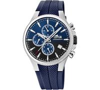 Lotus Herrenuhr Analog aus Edelstahl und Kautschuk Blau 18621/B