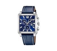 Lotus Herrenuhr Analog aus Leder Blau