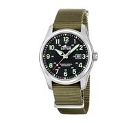 Lotus Armbanduhr Herren Nylon Braun - Analoge Herrenuhr mit Datum - Sportlich Militär Stil - Mineralglas - 10 ATM wasserdicht - Quarzuhr 19055/4