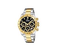 LOTUS Herren Armbanduhr aus Edelstahl in der Farbe Silber-Gold-Schwarz 43mm, Wasserdichtigkeit: 10Bar, 18913/6