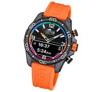 Lotus Herrenuhr Kunststoff orange Lotus Multifunktion Armbanduhr UL20000/7