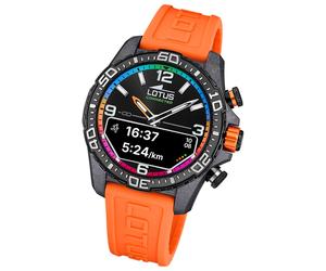 Lotus Herrenuhr Kunststoff orange Lotus Multifunktion Armbanduhr UL20000/7