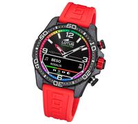 Lotus Herrenuhr Kunststoff rot Lotus Multifunktion Armbanduhr UL20000/6