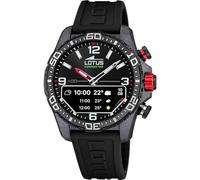 Lotus Intelligente Hybrid Herren Uhr Connected D Kautschuk - Intelligente Analog Uhr 20000 - Musiksteuerung, Schrittzähler, Benachrichtigungen und Anrufablehnung - Bis zu 10 Tage Akkulaufzeit