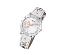 LOTUS Leder Jugend Uhr 18657/A Quarz Armbanduhr weiß Elegant Junior UL18657/A