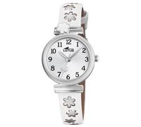 Lotus Mädchen Armbanduhr 18626/1 Lederband weiß silber