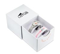 Lotus Analog Kinderuhr für Mädchen aus 316L Edelstahl Silberfarben - Quarzwerk - Hochresistentes Glas 18571/E - Mit Geschenkarmband - Junior Collection