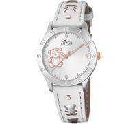 Lotus Uhr Für Kind 18657/A Junior Collection Silber Edelstahl Case WeißLeder Band