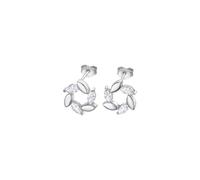 LOTUS SILVER Damenohrringe Silber 925 ml - Ohrstecker Blatt | Leicht, Bequem und Robust - Sicherer Druckverschluss LP3188-4/1