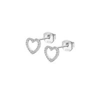 LOTUS SILVER Damenohrringe Silber 925 ml - Ohrstecker Herz