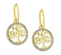 Lotus Silver Ohrringe LP1746-4/2 Lebensbaum 925 Silber Ohrhänger D1JLP1746-4-2 Silber Ohrschmuck von Lotus Silver für die Frau