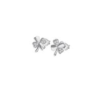 LOTUS SILVER Ohrringe LP3108-4/1 Pure Essential Silber Kleeblatt Zirkonia Damen, Estandar, Silber, Kein Edelstein
