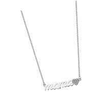 LOTUS Silver Zirkonia Halskette Damen Mama 925 Sterling Silber JLP1808-1-1