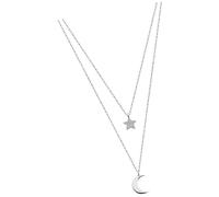 LOTUS Silver Zirkonia Halskette Damen Mond udn Stern 925 Sterling JLP1680-1-4