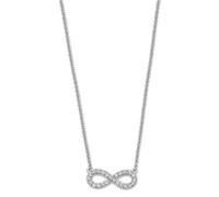 LOTUS Silver Zirkonia Halskette Damen Unendlich 925 Sterling Silber JLP1253-1-1