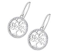 LOTUS Silver Zirkonia Ohrhänger Damen Lebensbaum 925 Sterling Silber JLP1746-4-1