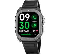 Lotus Smartwatch Herren - Fitnessuhr mit schwarzem Silikonarmband - Wasserdicht 5 ATM - GPS, KI-Sprachsteuerung, Musiksteuerung, Schrittzähler, Kalorienzähler 50200/1 Ferro RC - Smartime 2nd Gen