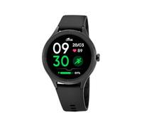 Lotus Smartwatch Unisex Silikon Schwarz - IP65 wasserdicht - KI-Sprachassistent, Musiksteuerung, Schritt- und Kalorienzähler, Telefon, Sport, Schlafmonitor 50202/1