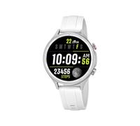 Lotus Smartwatch Unisex Silikon Weiß - IP65 wasserdicht - KI-Sprachassistent, Musiksteuerung, Schritt- und Kalorienzähler, Telefon, Sport, Schlafmonitor 50203/1