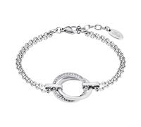Lotus Style Damenarmband LS1780-2/1 Edelstahl 2-reihig mit Strass 20,8 cm