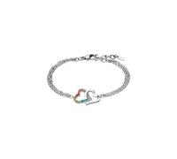 Lotus Style Damen Armband Edelstahl LS1912-2/2 Herz - Elegantes Armband mit Politur und Feiner Oberfläche 20,5 cm - Ideal als Geschenk Geburtstag - Besondere Anlässe