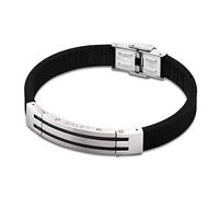 Lotus Style Armband Edelstahl LS1521-2/2 Silber schwarz Herren D3JLS1521-2-2 Edelstahl Armschmuck für den Mann