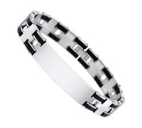 Lotus Style Armband Herren LS1177-2/4 Edelstahl Kautschuk schwarz JLS1177-2-4