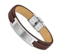 Lotus Style Armband Herren LS1808-2/1 Leder silber braun Schmuck JLS1808-2-1