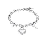 Lotus Style Damen Armband Edelstahl LS2188-2/1 Herz - Elegantes Armband mit Politur und Feiner Oberfläche 21 cm - Ideal als Geschenk Geburtstag - Besondere Anlässe