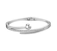 Lotus Style Edelstahl Armband Armreif LS1843-2/1 Damen Silber D2JLS1843-2-1 EIN schönes Geschenk zu Weihnachten, Geburtstag, Valentinstag für die Frau