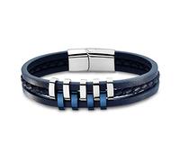 Lotus Style Edelstahl Armband LS1838-2/2 Herren Schmuck Silber blau D2JLS1838-2-2 EIN schönes Geschenk zu Weihnachten, Geburtstag, Valentinstag für den Mann