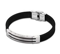 LOTUS Style Herren Armband Man-Kollektion Edelstahl silber schwarz PVD-Beschichtung, Anhänger silber schwarz JLS1521-2-2