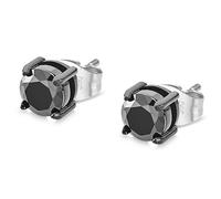 Lotus Style Herren Ohrstecker Edelstahl Schwarz