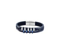 Lotus Style Herrenarmband Edelstahl 316L Armband Bequem | Wasserdicht, Herrenarmbänder, Blau 215.00 mm LS1838-2/2, Geburtstagsgeschenk, Vatertag